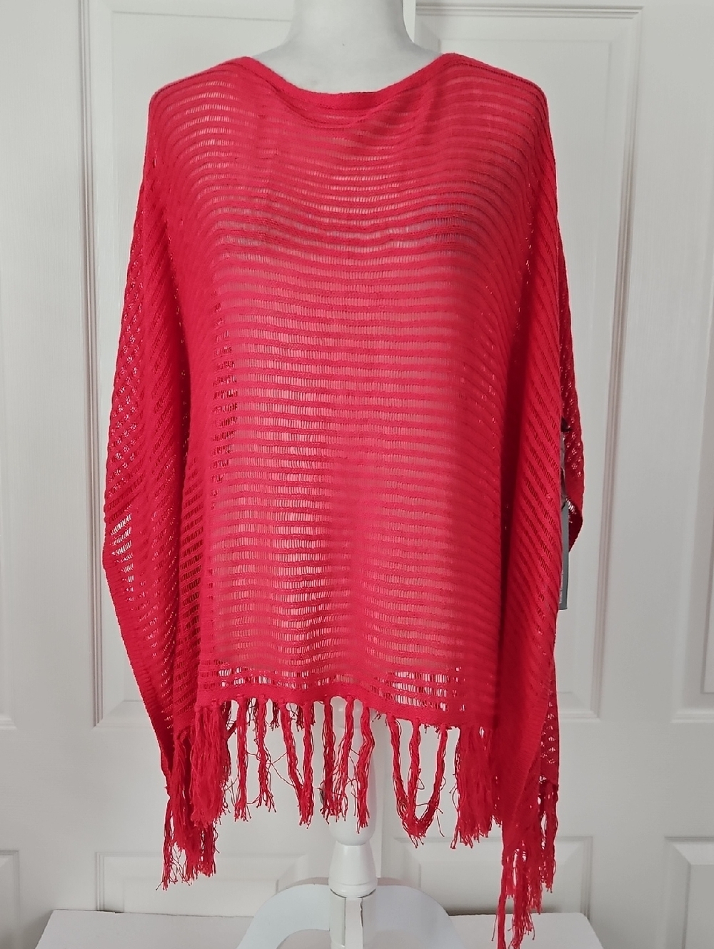 Chico's NWT Fringed Poncho Sweater